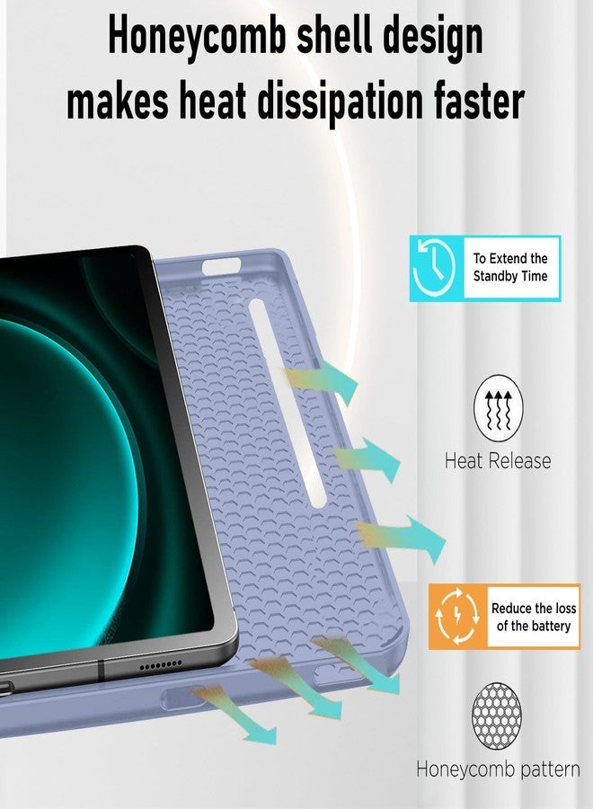 Robustrion Cover for Samsung Galaxy Tab S9 FE+ / Tab S10 Plus/Tab S9 Plus 12.4 inch Cover Case with [S Pen Holder] for Samsung Tab S9 FE Plus / S9+ / S10+ Tablet Cover [Auto Sleep/Wake] - Lavender - Image 4