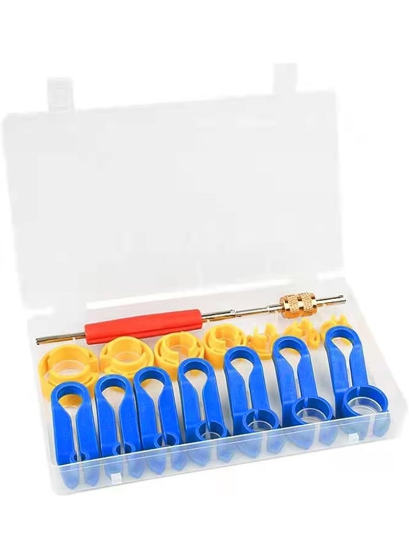 Car AC and Fuel Line Disconnect Tool Set Quick Release Air Conditioning Repair Kit with Storage Box - 16 Piece - Image 4