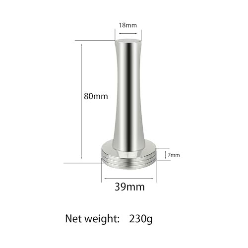 Boicafe Coffee Tamper 39mm 40mm, Espresso Tamper 39mm 40mm, 39mm 40mm 304 Stainless Steel Espresso Coffee Tamper with Mat - Image 3