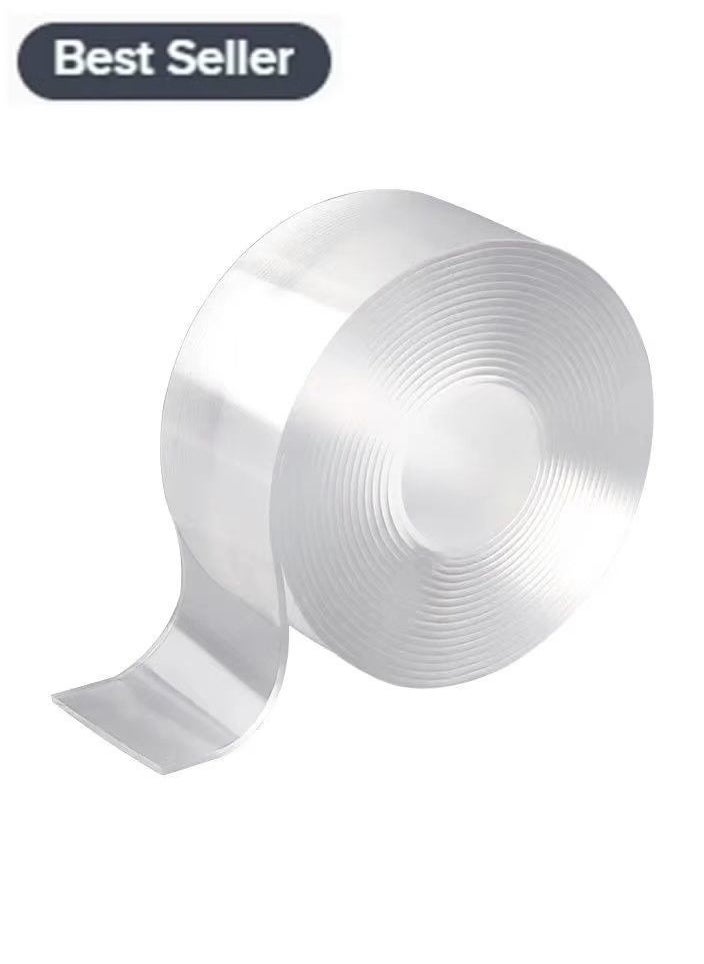 Generic - Double-Sided Nano Tape Washable and Reusable Strong Adhesive Transparent Installation Tape 3M - Image 1
