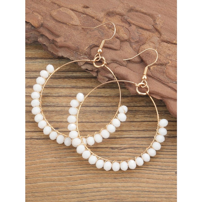 Crystal Decor Drop  Earrings - Image 1
