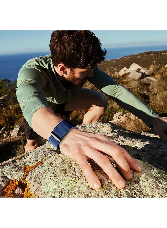 O Ozone حزام رياضي من النايلون متوافق مع حزام Whoop 4.0، سريع الجفاف ويمتص العرق، حزام معصم قابل للتعديل وناعم - أخضر عسكري - Image 2