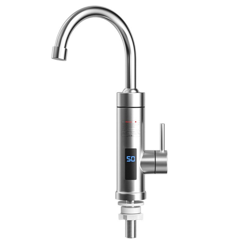 DIYARTS DIYARTS Electric Instant Heater Tap, 360° Rotatable Stainless Steel with LCD Temperature Display - Cold & Hot Water Tap for Kitchen & Bathroom Sink - Image 1