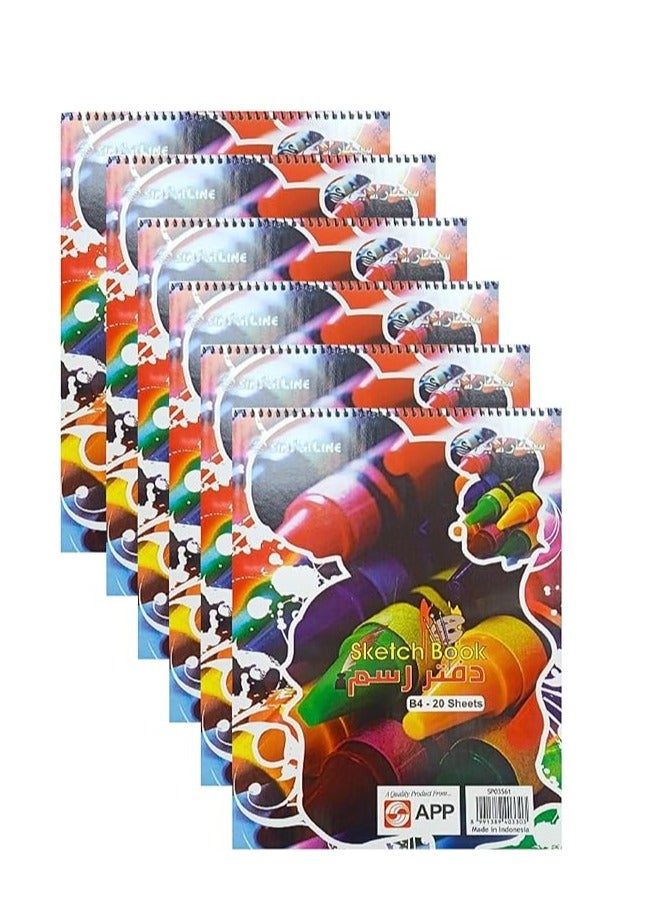 SINARLINE Sketch Book B4 20 Sheets SPO3561 (Pack of 12) - Image 3