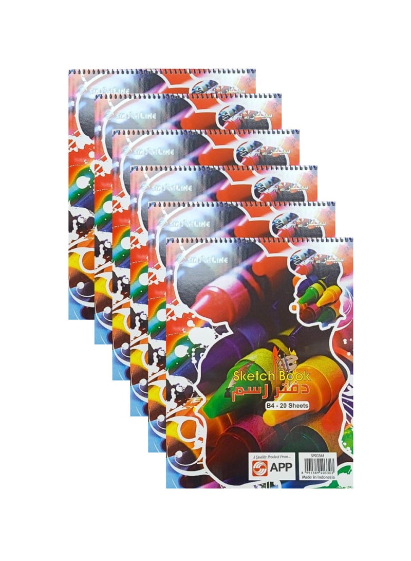 SINARLINE Sketch Book B4 20 Sheets SPO3561 (Pack of 12) - Image 4