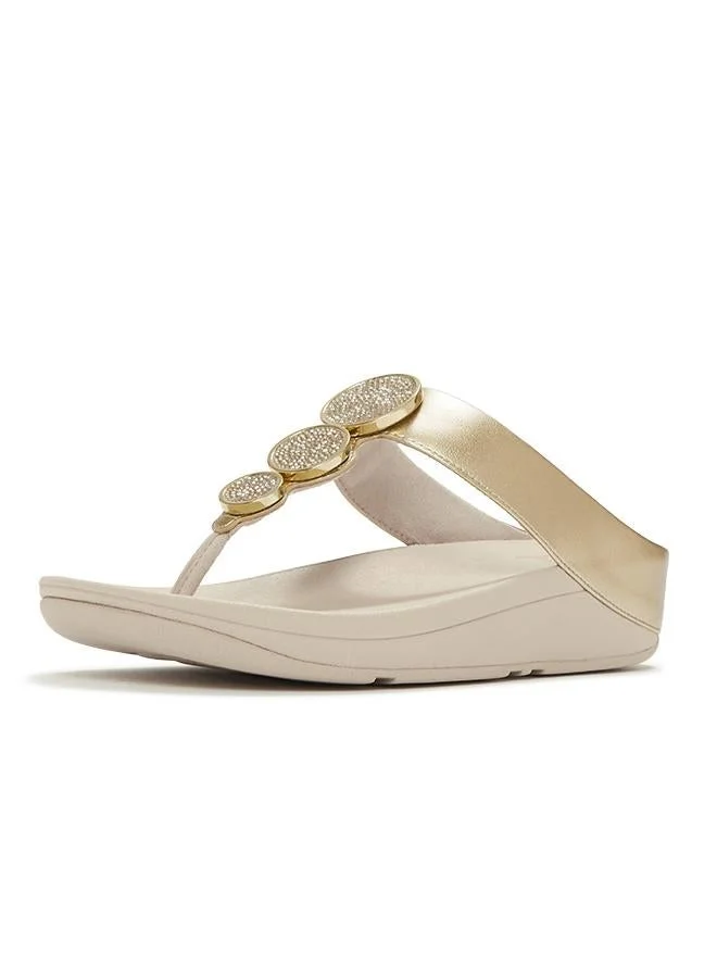 Fitflop HALO BEAD-CIRCLE METALLIC TOE-POST SANDALS