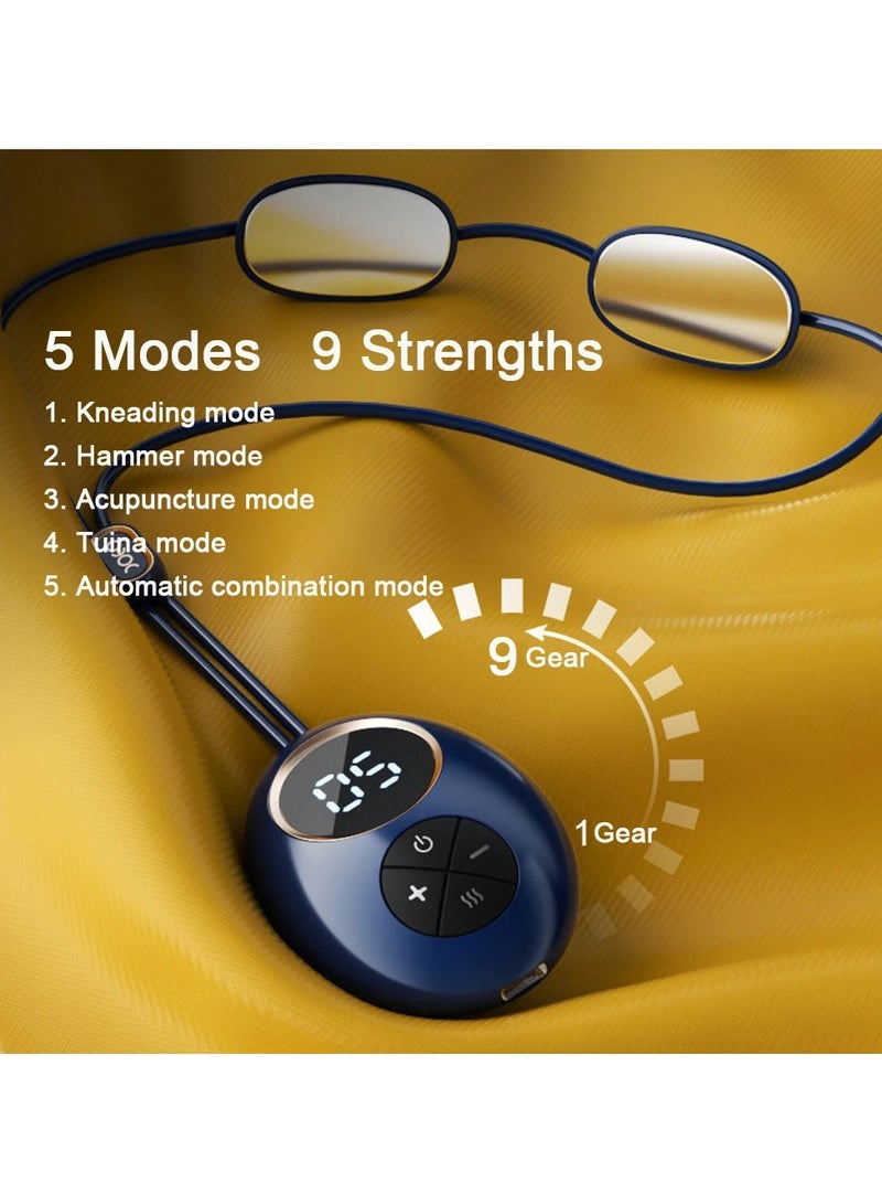 general Mini Cordless Neck Massager with Heat, Pain Relief, Healthy, 4 Modes, 15 Levels, Deep Tissue Massage, Pulse Muscle Massage - Image 3