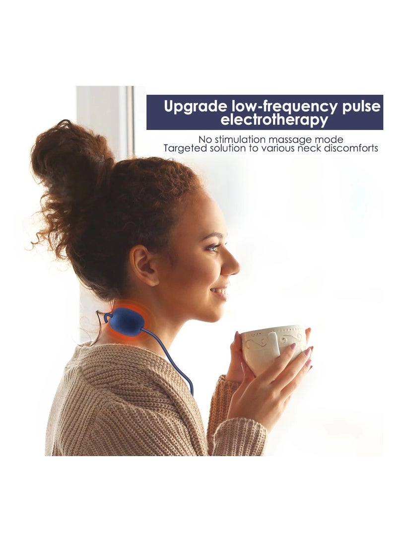 general Mini Cordless Neck Massager with Heat, Pain Relief, Healthy, 4 Modes, 15 Levels, Deep Tissue Massage, Pulse Muscle Massage - Image 5