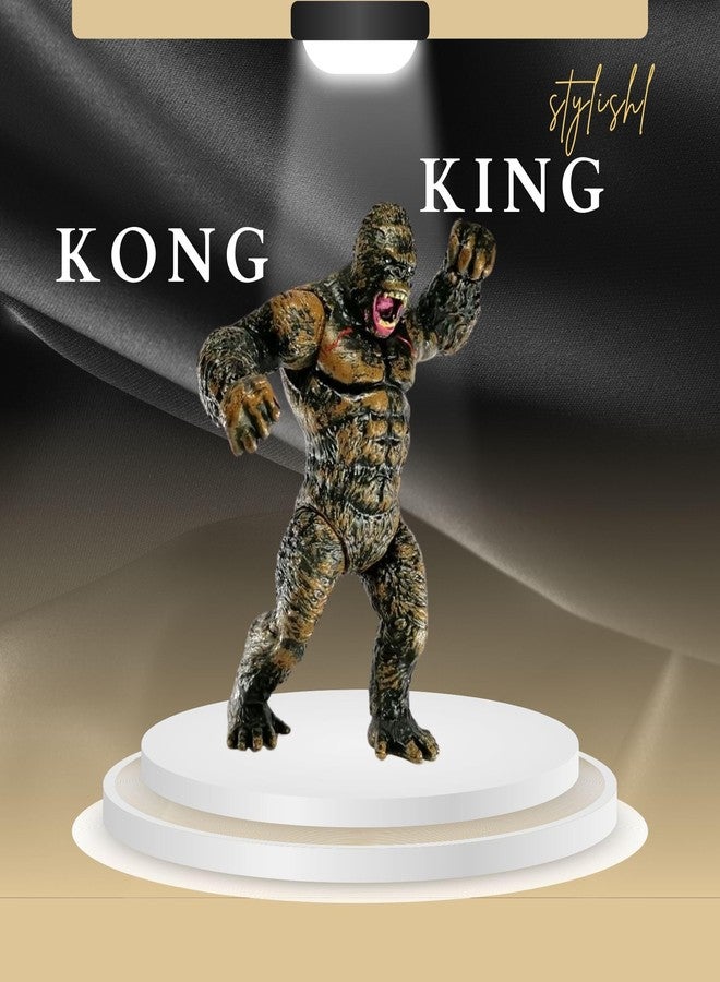 Mallexo King Kong Fighting Action Figure Toys for kids Moveable Ape Statue for Girls and Boys Godzilla King of Monsters Hollow Earth World Premium Animal Toy Playset Birthday Return Gifts for Children - Image 5