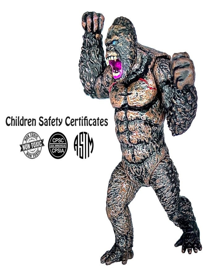 Mallexo King Kong Fighting Action Figure Toys for kids Moveable Ape Statue for Girls and Boys Godzilla King of Monsters Hollow Earth World Premium Animal Toy Playset Birthday Return Gifts for Children - Image 3