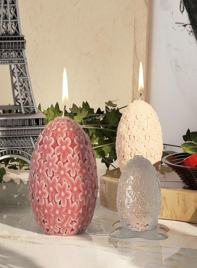 MATIN IMPEX Flower Mold Flower in Egg Mold Egg Candle Mold Jewelry Resin Casting Molds Handmade Silicone Mold for Resin Candle Making Molds (WCM357) - Image 1
