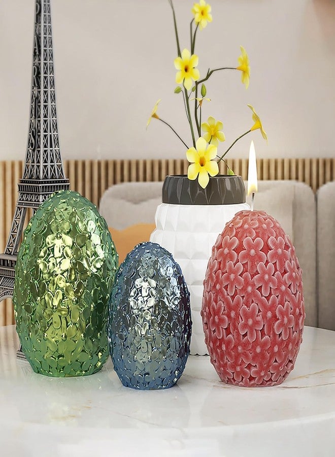MATIN IMPEX Flower Mold Flower in Egg Mold Egg Candle Mold Jewelry Resin Casting Molds Handmade Silicone Mold for Resin Candle Making Molds (WCM357) - Image 2