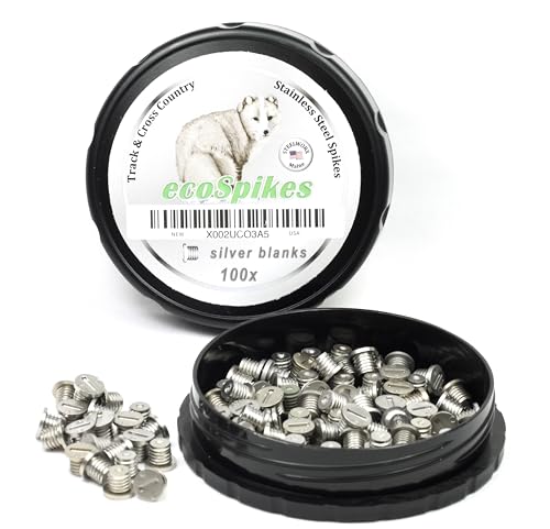 ecoSpikes Stainless Steel Track and Cross Country Spikes (Blank Silver, 100x) - Image 4