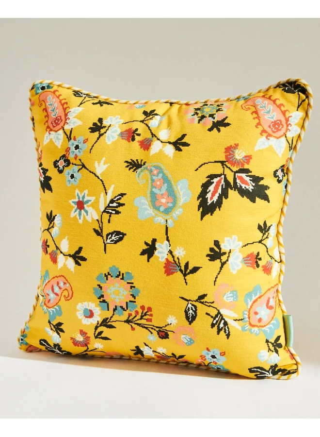 Chumbak Pixel Paisley Patchwork 16" Cushion Cover - Set of 3