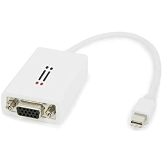 0.15 METER MINI DISPLAYPORT TO VGA ADAPTER, WHITE - AIMDPVGA