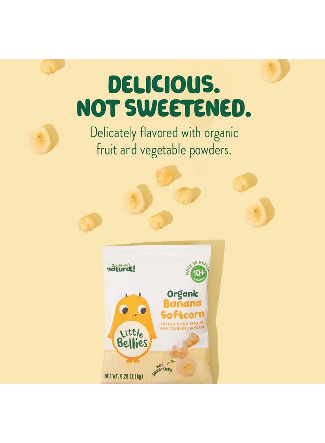 Little Bellies Organic Softcorn Variety Pack, Apple & Berry and Banana (Pack of 18 x 0.28 oz Individual Packs) - Image 4