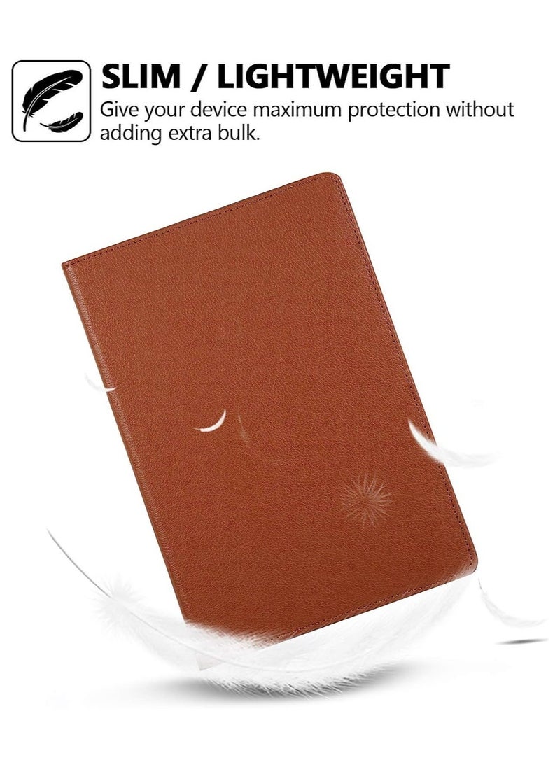 Raxoom Smart Cover for Samsung Galaxy Tab S7 Plus 2020, Techcircle Slim Folio Rotating Stand Case with Auto Wake/Sleep Magnetic Flip PU Leather Case - Image 5