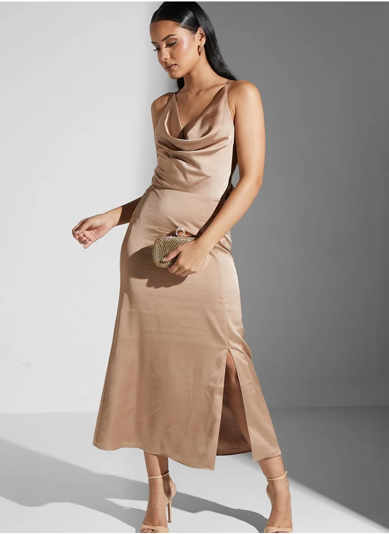 Finders Keepers Side Split Strappy Dress