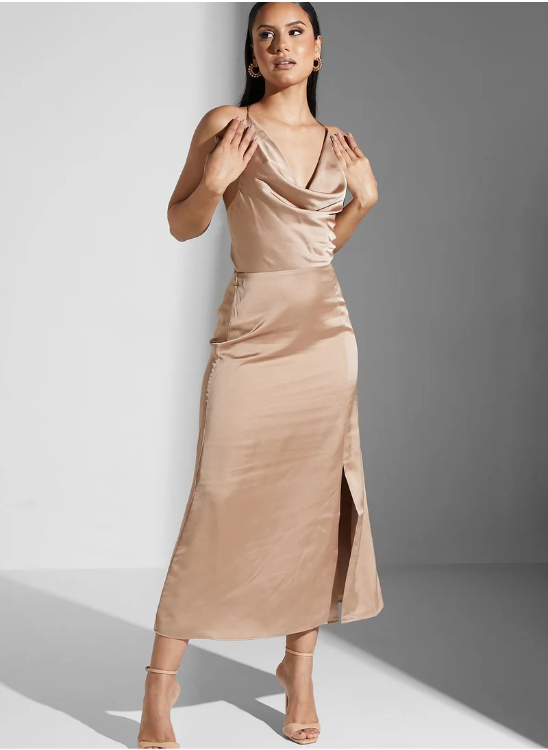 Finders Keepers Side Split Strappy Dress