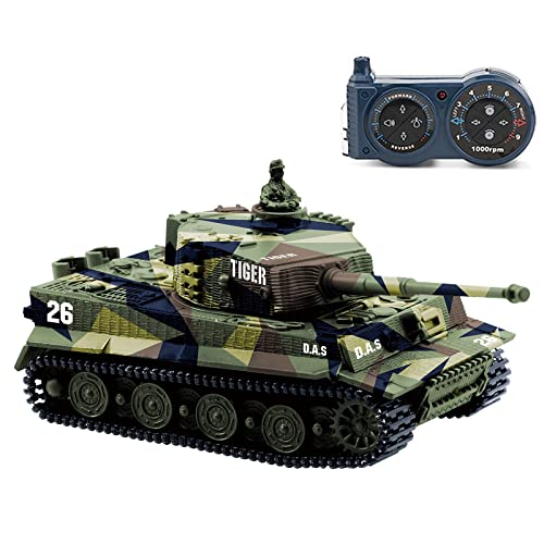 Cheerwing 172 German Tiger I Panzer Tank Remote Control Mini RC Tank with Rotating Turret and Sound - Image 1