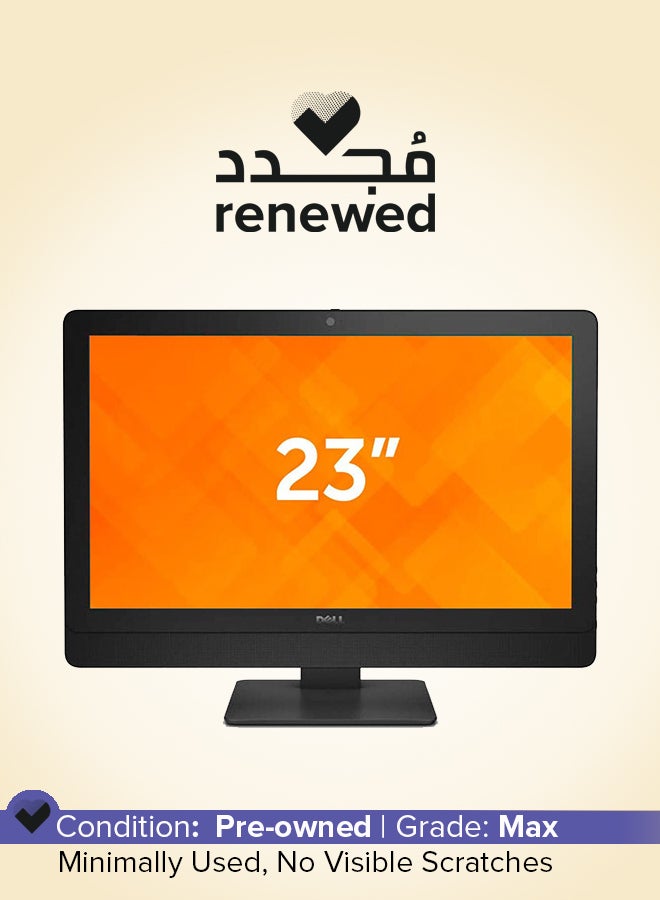 ديل متجدد - جهاز كمبيوتر مكتبي الكل في واحد OPTIPLEX 9030 AIO بشاشة مقاس 23 بوصة ومعالج Intel Core i5/الجيل الرابع/ذاكرة وصول عشوائي سعتها 8 جيجابايت/محرك أقراص SSD سعة 240 جيجابايت - Image 1