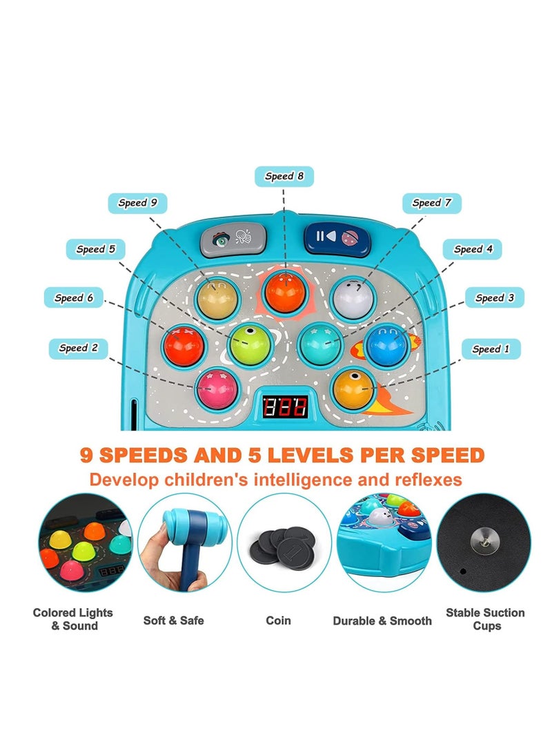 لعبة ضرب المول للأطفال الصغار، ألعاب للأولاد والبنات من 3 إلى 12 عامًا، ألعاب ضرب المول للأطفال، هدايا للأولاد من 3 إلى 6 سنوات وما فوق، ألعاب تعليمية تفاعلية مع صوت وضوء، وضع PK مع مطرقتين. - Image 2