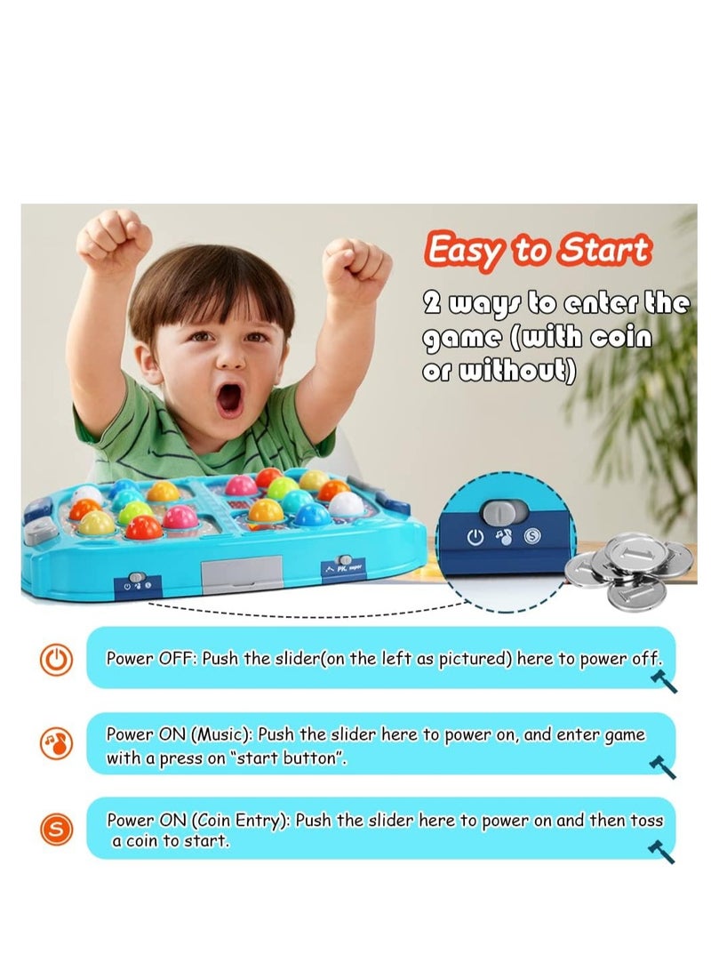 لعبة ضرب المول للأطفال الصغار، ألعاب للأولاد والبنات من 3 إلى 12 عامًا، ألعاب ضرب المول للأطفال، هدايا للأولاد من 3 إلى 6 سنوات وما فوق، ألعاب تعليمية تفاعلية مع صوت وضوء، وضع PK مع مطرقتين. - Image 3