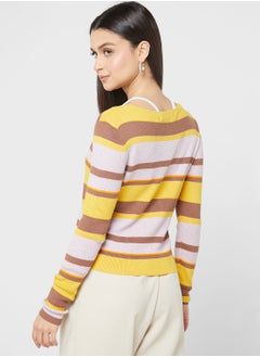 VERO MODA Striped Tie Detail Cardigan  - Image 2