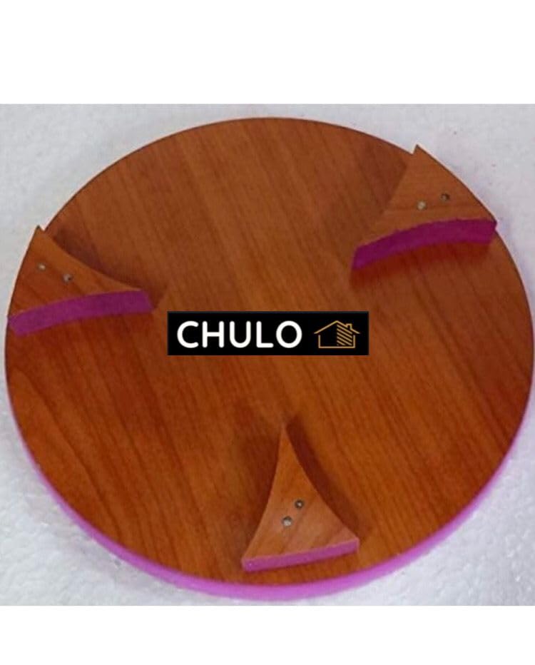 CHULO Wooden ROOLING PIN and BoardCHKLA BELANCHKLA BELAN SetROTI Maker - Image 4