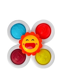 Generic Sucker Pressing Tun Tun Le Top Toy Rodent Extermination Pioneer Hand-held Board Baby Pressing Exercise Board Finger Bubble Le-Color: Press And Zhuanzhuanle - 4 Pages Of Sunflowers  - Image 1
