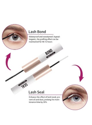 144 Root False Cluster Lashes DIY Kit,Reusable Individual Eyelash Extensions  for Perfect Natural Look,Large Capacity with Tweezer - view 4