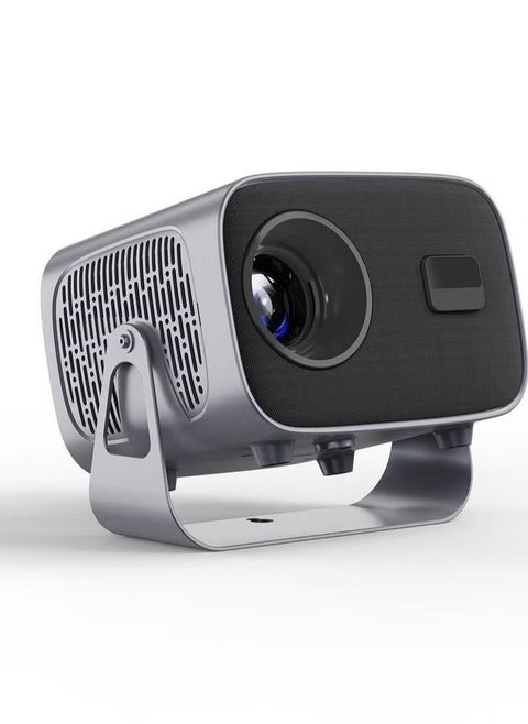 Android Smart 4K LED Projector with BT 5.2, 5G WiFi, and Electric Focus – 360° Rotating Wireless Mirror Projector for Home Cinema, Office, Gaming, and Smart TV Streaming – Compatible with iPhone, Android, and Laptops