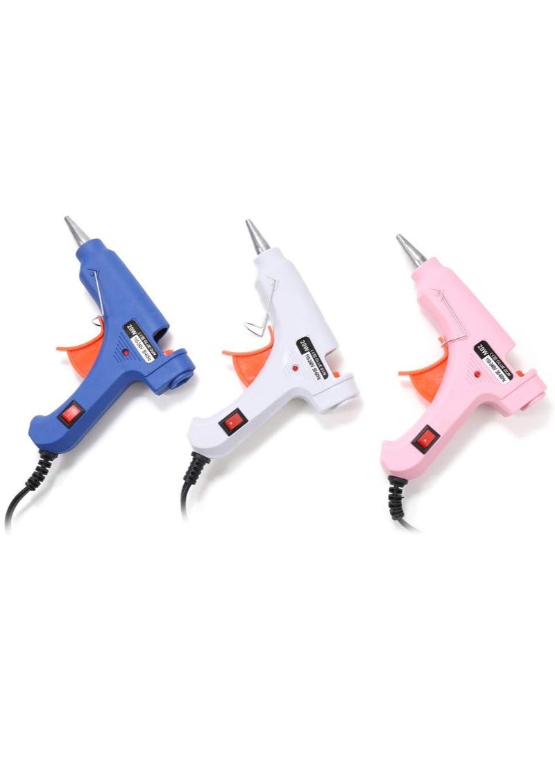Generic 1 Set 20W Hot Melt Glue Gun with 10 Glue Sticks Industrial Craft Mini Gun Thermoelectric Heating Temperature Tool for DIY Jewelry Making Kids Toy Making (Yellow - EU)  - Image 2