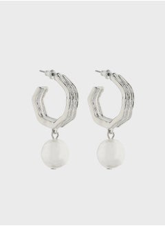 ELLA Pearl Hoop Earrings  - Image 1