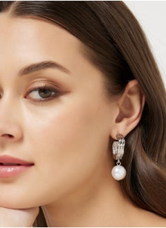 ELLA Pearl Hoop Earrings  - Image 3