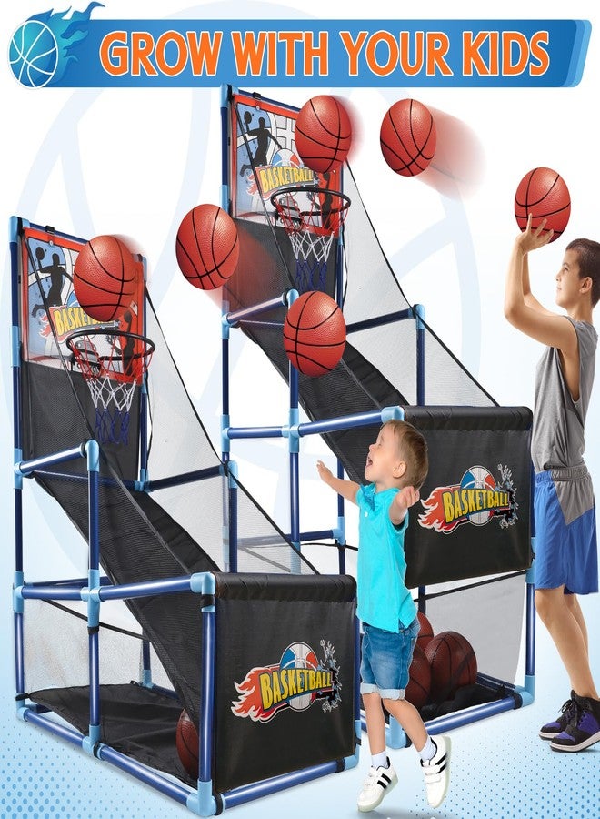 OCHIDO Arcade Basketball Game Set with 4 Ball,for Kids 3 4 5 6 7 8 9 10 +Years Old Boys,Kids Indoor/Outdoor Sport Play,Ideal Gift Age 3-5,6-8,8-10 - Image 2