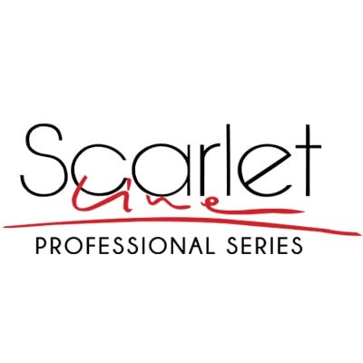 Scarlet Line فرشاة شعر دائرية من سكارليت لاين مع حلقة مضادة للانزلاق ومقبض بلاستيكي مع شعيرات نايلون برؤوس كروية لتصفيف الشعر واستقامته للرجال والنساء باللون الأسود - Image 2