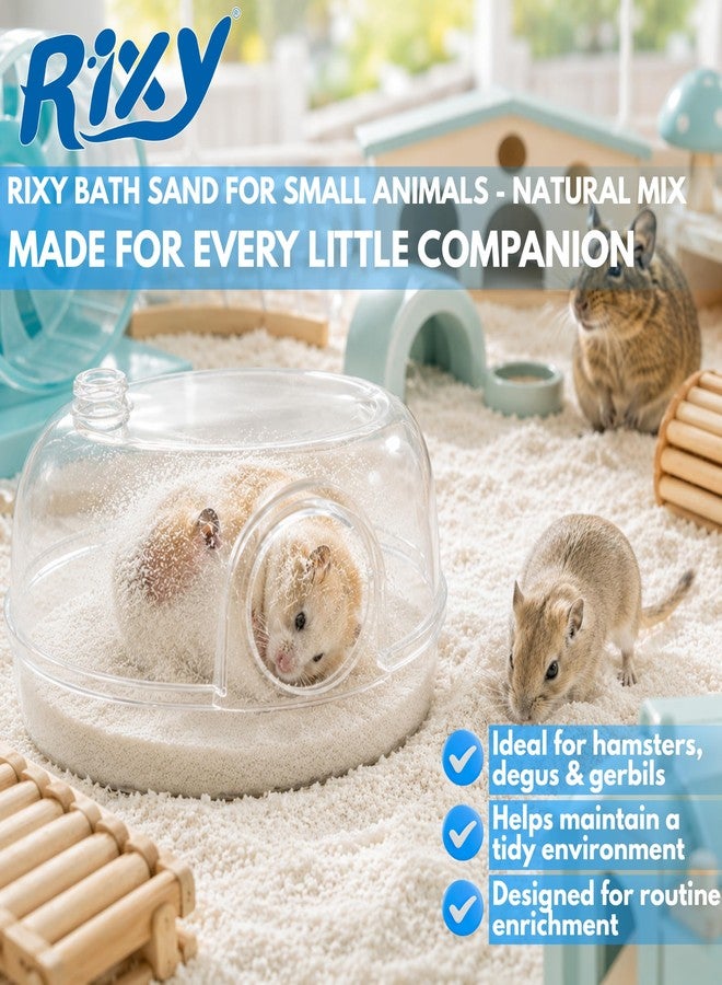 taiyo pluss discovery Rixy Hamster Bath Sand for Small Animals - 250 g | Dust-Free Natural Scented Bathing/Urine Litter Sand for Grooming, Odour Control & Fur Care | for Hamsters, Gerbils, Degus, Mice & Other Small Pets - Image 4