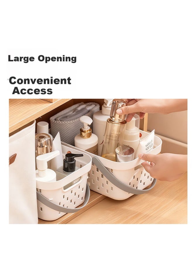 JD.com Jd Jingzao Portable Bathroom Shower Basket Toiletry Storage Basket Draining Basket Student Dormitory Bath Basket - Image 3
