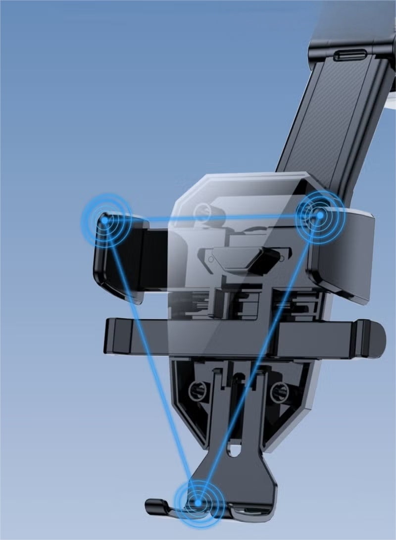 Car Phone Holder Dashboard Phone Mount Car Holder 360 Degrees Rotatable Mobile Holder for Car Dashboard iPhone Car Holder Compatible with iPhone 15/14/13 Series Galaxy Z Flip 5/4 S24/S23/S22 Black - Image 4