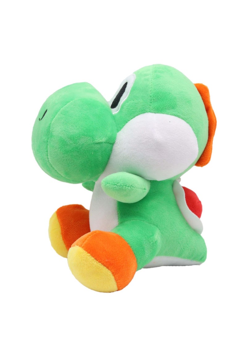Popular Super Mario Doll Plumber Mushroom Plush Toy (Green Dinosaur) - Image 1