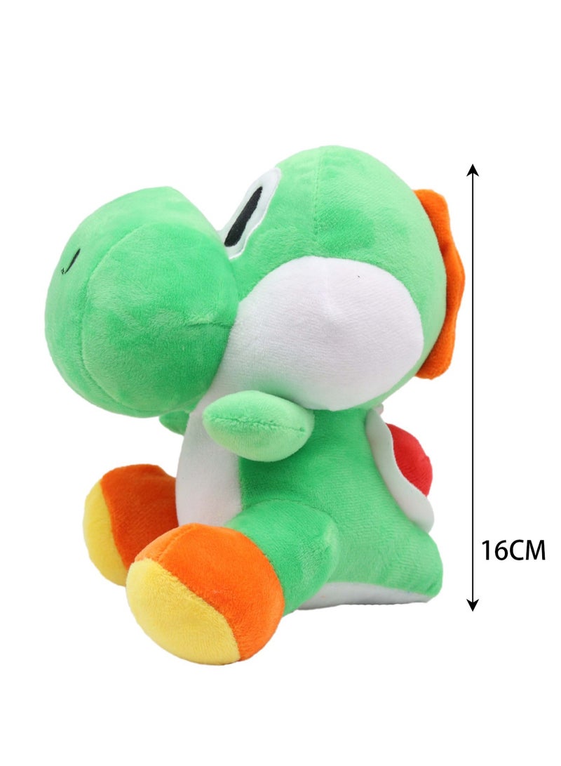 Popular Super Mario Doll Plumber Mushroom Plush Toy (Green Dinosaur) - Image 2