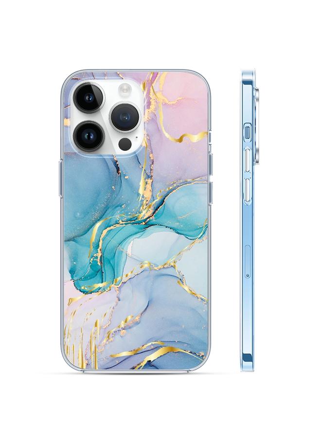 S-TOP Case For iPhone 14 Pro Max Coloured Glaze Marble Phone Case - Image 1