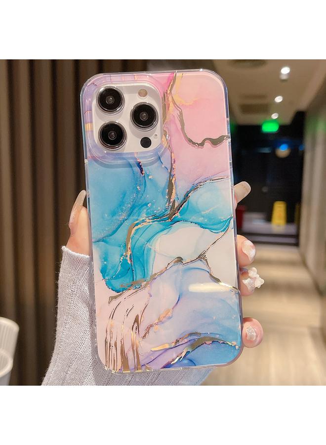 S-TOP Case For iPhone 14 Pro Max Coloured Glaze Marble Phone Case - Image 2