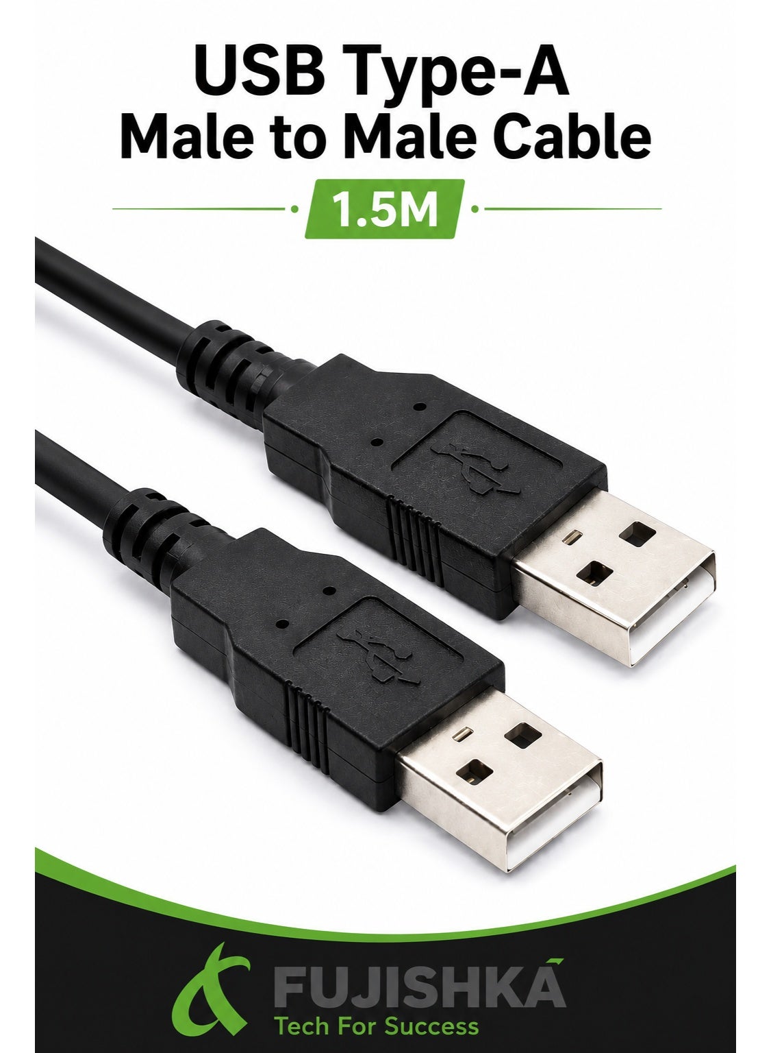 fujishka Fujishka Usb type-a Male To Male Cable 1 5m usba 1.5 M Z521BE3571C62C95E4DA1Z