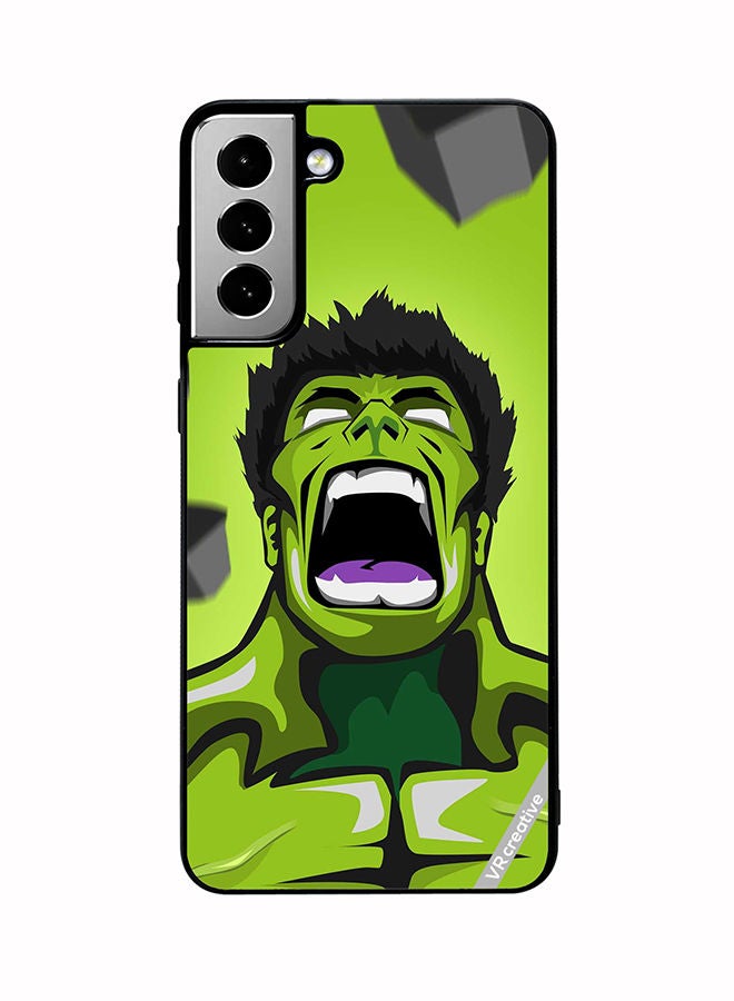 VR CREATIVE Protective Case Cover For Samsung Galaxy S21 FE 5G Green Hulk Design Multicolour - Image 1