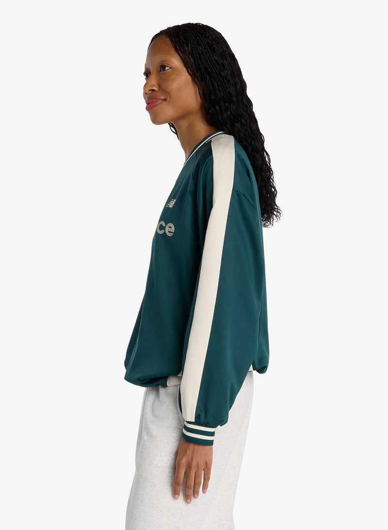 نيو بالانس كنزة ساتان منسوجة - Image 3