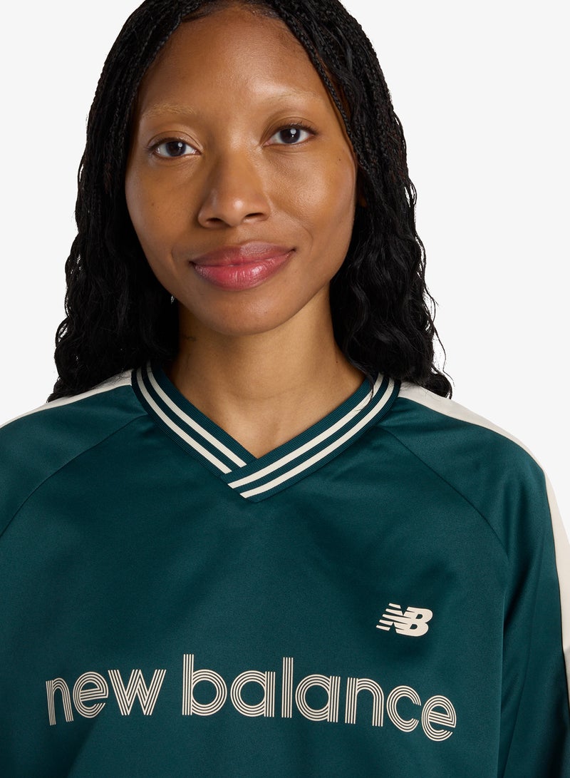 نيو بالانس كنزة ساتان منسوجة - Image 4