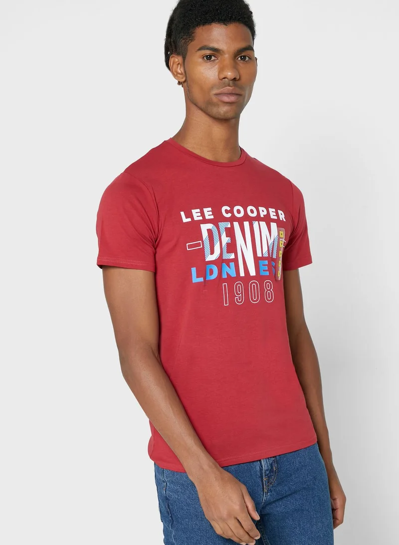 Lee Cooper Graphic Crew Neck T-Shirt