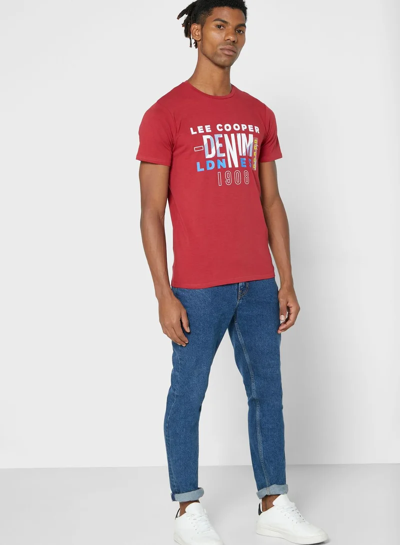 Lee Cooper Graphic Crew Neck T-Shirt